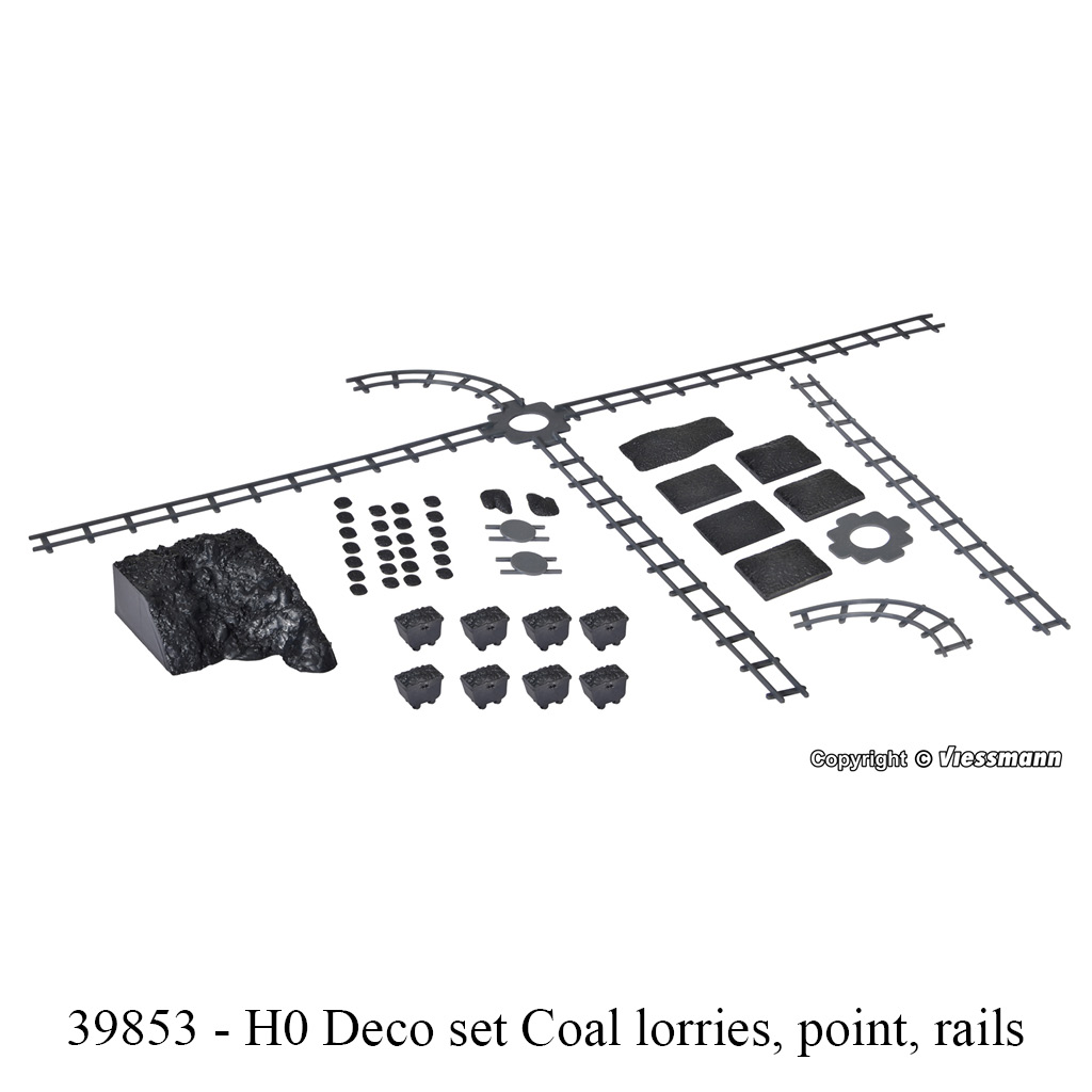 39853-H0 Deco set Coal lorries, poi - Image 2