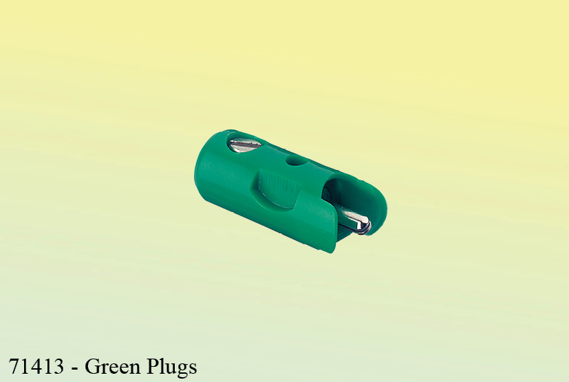 71413-Plugs - Green 10/pk - 